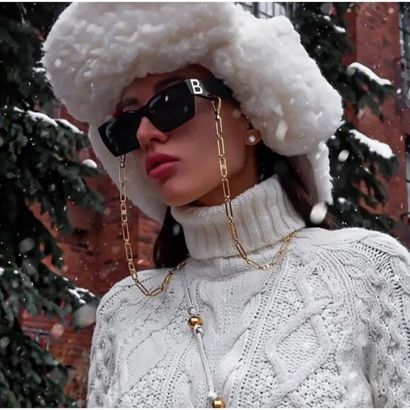 RBRARE 2024 New Fashion Square Sunglasses Women Personality B Word Trend Sunglas - Picture 5 of 8